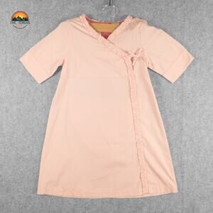 NWT Gap A-Line Dress Pink 2 Piece Short Sleeve Ruffled Back Zip Baby Girls 5XL